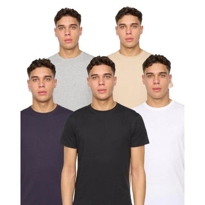 Front - Duck and Cover Mens Frankinz T-Shirt (Pack of 5)