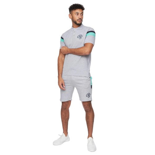 Front - Crosshatch Mens Maxmore Top & Shorts Set