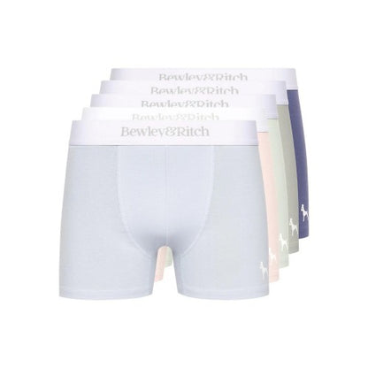 Front - Bewley & Ritch Mens Albireo Boxer Shorts (Pack of 5)