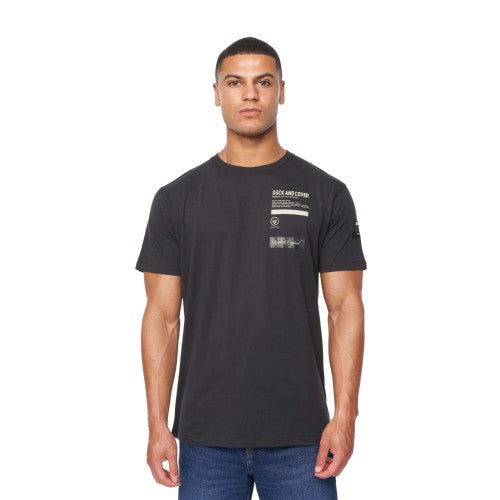Front - Duck and Cover Mens Jennerkins T-Shirt