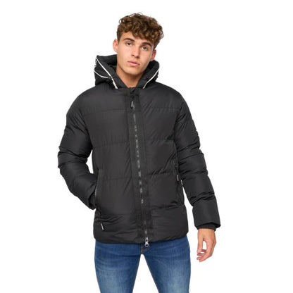 Front - Crosshatch Mens Sandbox Hooded Jacket