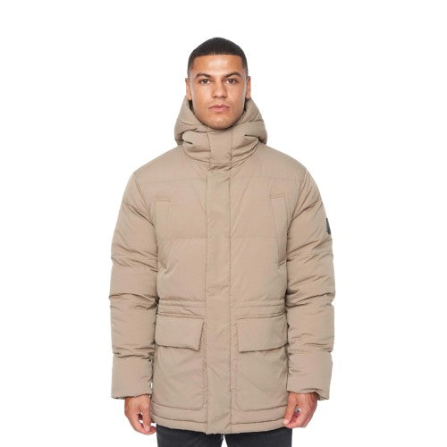 Front - Duck and Cover Mens Fletchley Puffer Jacket