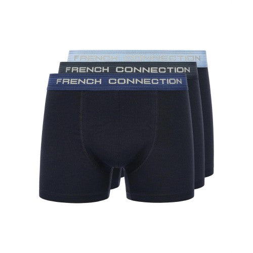 Front - French Connection Mens FC16 Boxer Shorts (Pack of 3)