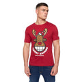 Front - Xplicit Mens Rednose Christmas T-Shirt