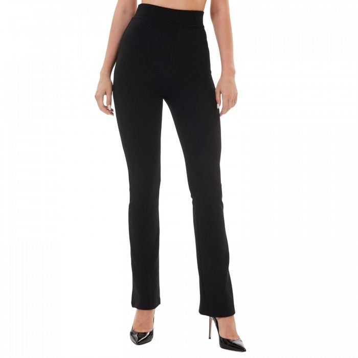 Front - Lookus Womens/Ladies Aleyna Ribbed Flared Leggings
