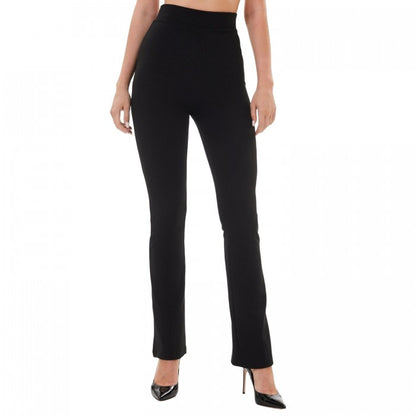 Front - Lookus Womens/Ladies Aleyna Ribbed Flared Leggings