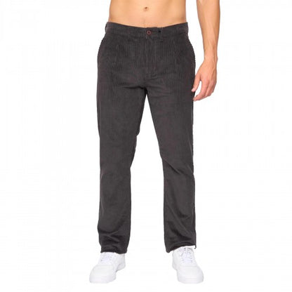 Front - Crosshatch Mens Cordout Loose Trousers
