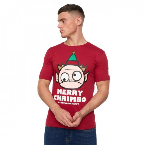 Front - Xplicit Mens Drunk Elf Christmas T-Shirt