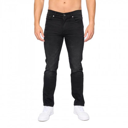 Front - Bewley & Ritch Mens Abingdon Mid Wash Slim Jeans