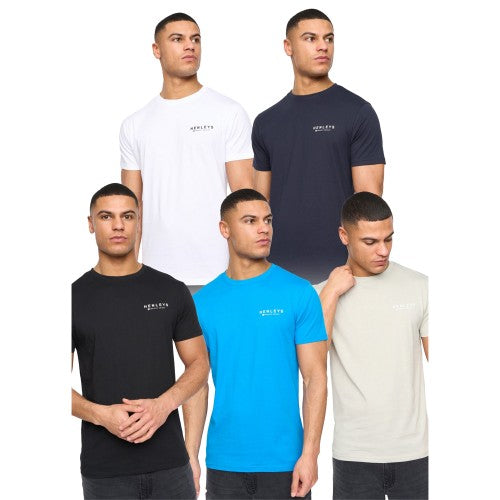 Front - Henleys Mens Henycore T-Shirt (Pack of 5)