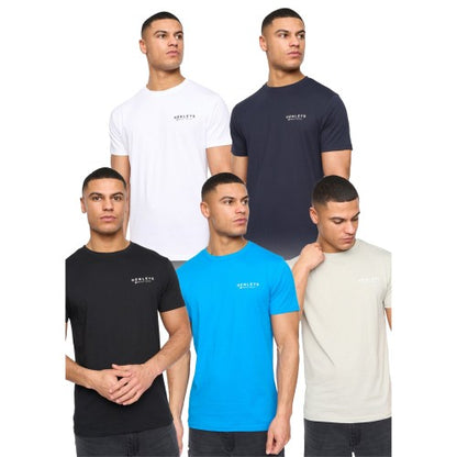 Front - Henleys Mens Henycore T-Shirt (Pack of 5)
