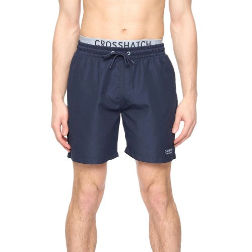 Front - Crosshatch Mens Rembrants Swim Shorts