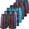 Front - Kandor Mens Hexster Woven Boxer Shorts (Pack of 6)