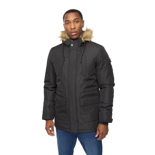 Front - Crosshatch Mens Parkmoore MVE Parka
