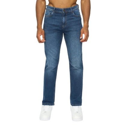Front - Duck and Cover Mens Janstar Straight Leg Jeans