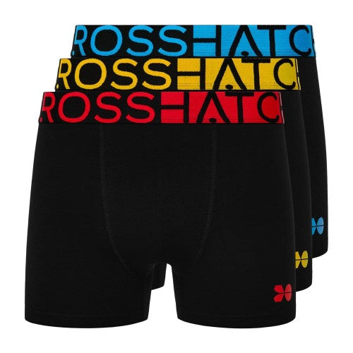 Front - Crosshatch Mens Dumas Boxer Shorts (Pack of 3)