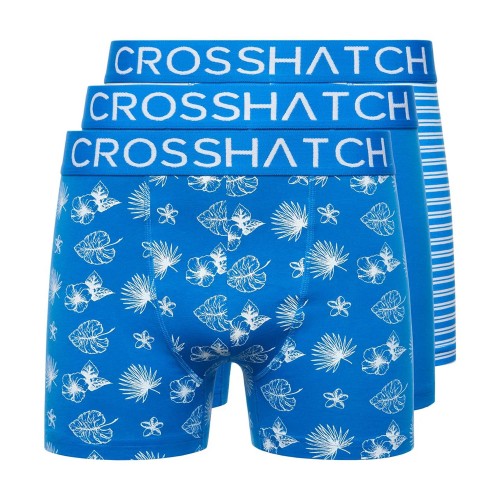 Front - Crosshatch Mens Hovland Boxer Shorts (Pack of 3)
