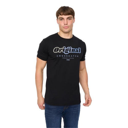 Front - Crosshatch Mens Hybridge T-Shirt