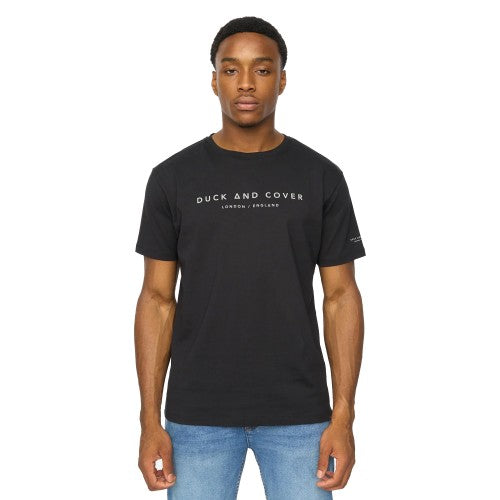 Front - Duck and Cover Mens Crytons Heavyweight T-Shirt