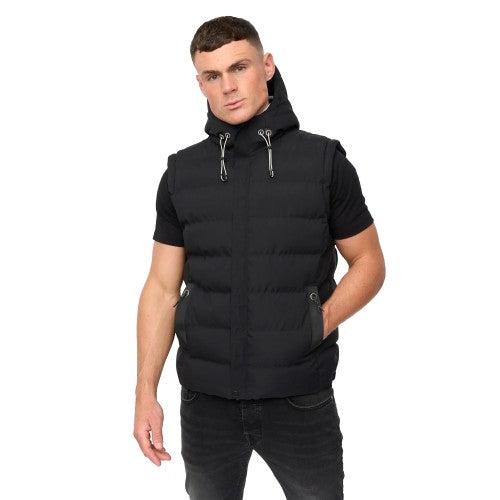 Front - Crosshatch Mens Kampleys Embossed Padded Gilet