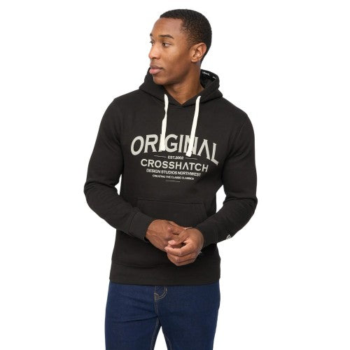 Front - Crosshatch Mens Vintarge Hoodie