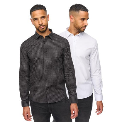 Front - Bewley & Ritch Mens Hanshaw Shirt (Pack of 2)