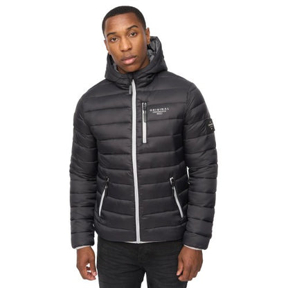 Front - Crosshatch Mens Phelpmans Puffer Jacket