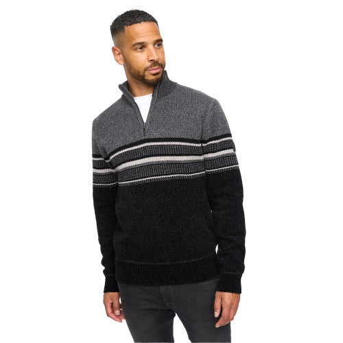 Front - Bewley & Ritch Mens Feldstan Quarter Zip Jumper