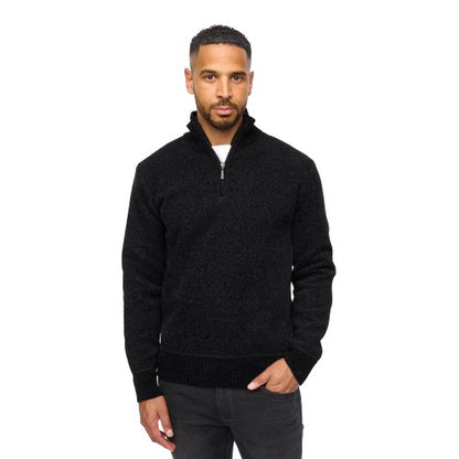 Front - Bewley & Ritch Mens Harewood Chenille Quarter Zip Jumper