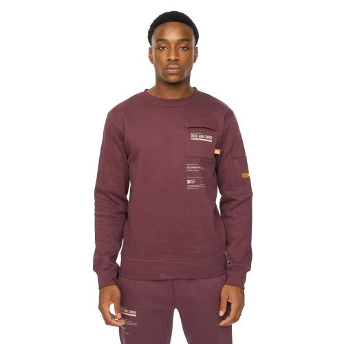 Front - Duck and Cover Mens Applewood Sweatshirt