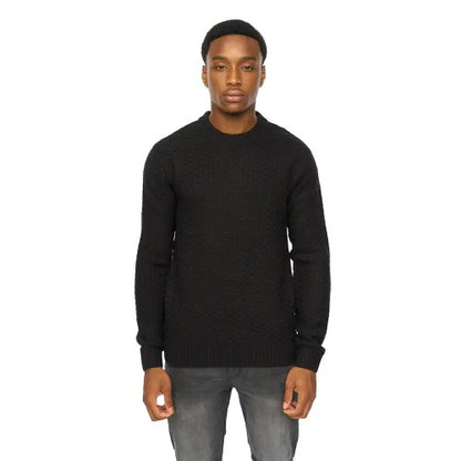 Front - Duck and Cover Mens Matera Textured Knitted Jumper