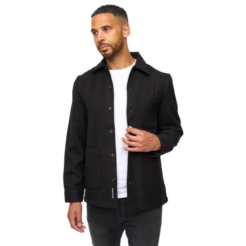 Front - Bewley & Ritch Mens Haynerson Textured Overshirt