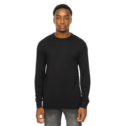 Front - Duck and Cover Mens Consenza Knitted Crew Neck Sweatshirt