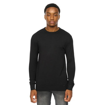 Front - Duck and Cover Mens Consenza Knitted Crew Neck Sweatshirt