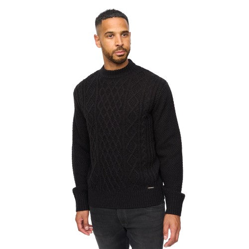 Front - Bewley & Ritch Mens Cable Knit Jumper