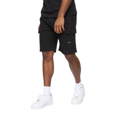 Front - Crosshatch Mens Utilate Elasticated Waist Cargo Shorts