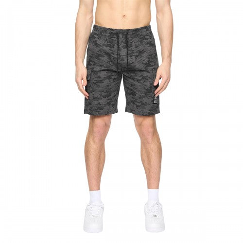 Front - Crosshatch Mens Janscore Elasticated Waist Cargo Shorts