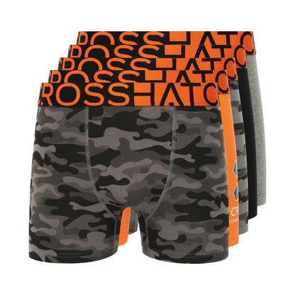 Front - Crosshatch Mens Endocamo Regular Boxer Shorts (Pack of 5)