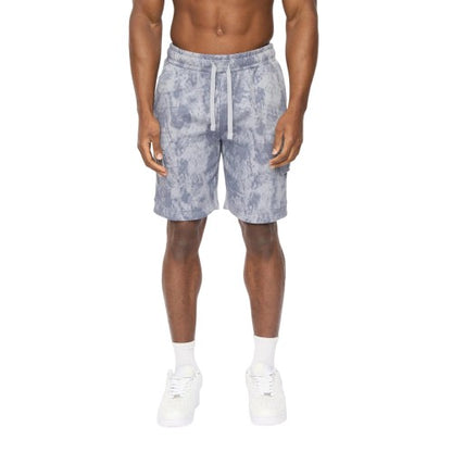 Front - Crosshatch Mens Bardon Camo Cargo Shorts