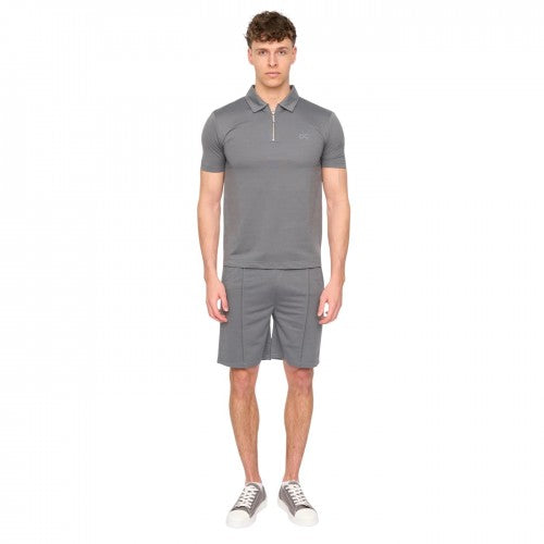 Front - Duck and Cover Mens Medford Pintuck Everyday Polo and Shorts Set