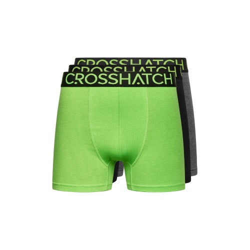 Front - Crosshatch Mens Knightling PKA Boxer Shorts (Pack of 3)