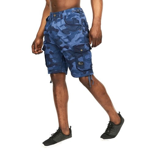 Front - Crosshatch Mens Jimster Camo Cargo Shorts