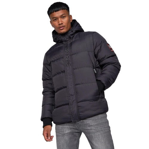 Front - Crosshatch Mens Bowmer Embossed Jacket