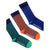 Front - Bewley & Ritch Mens Hinlop Geometric Ankle Socks (Pack of 3)