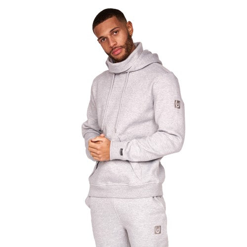 Duck and Cover Mens Meleweres Snood Collar Hoodie Discounts on