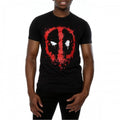 Front - Deadpool Mens Splat Face Cotton T-Shirt