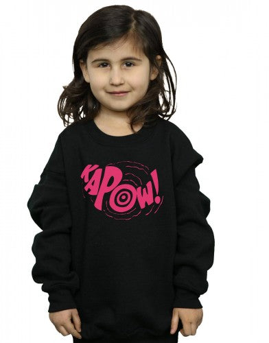 Black - Back - DC Comics Girls Batman TV Series Kapow Sweatshirt