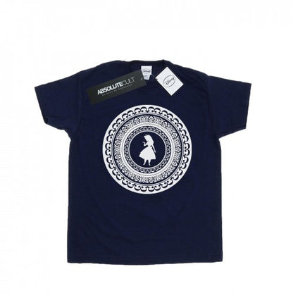 Front - Disney Mens Alice In Wonderland Circle T-Shirt