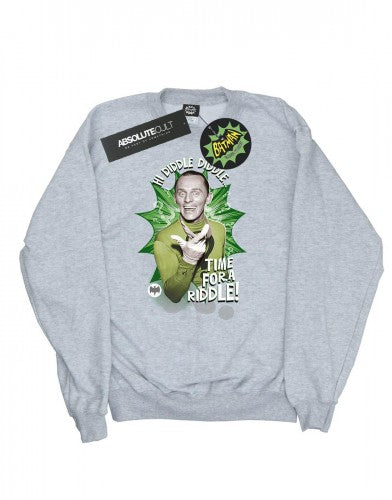 Front - DC Comics Girls Batman TV Series The Riddler Time for a Riddle Sweatshirt