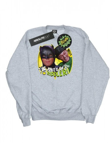 Front - DC Comics Girls Batman TV Series The Riddler Joke Sweatshirt